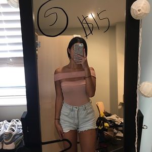 Off the shoulder bodysuit